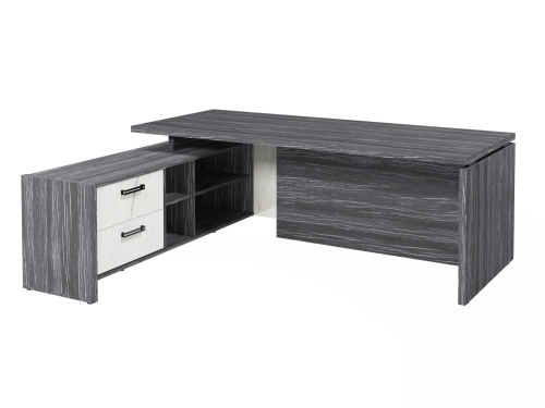 Стол FB-121L.GG левый. Фурнитура ЧЕРНАЯ