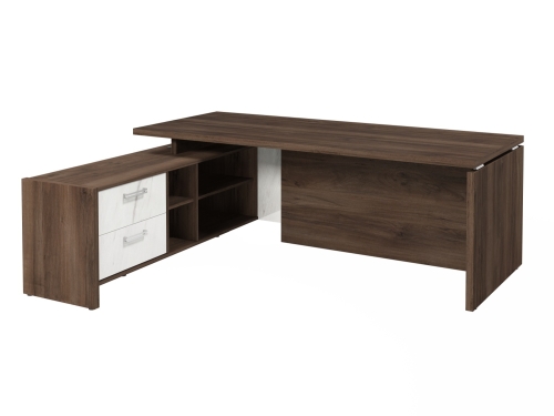 Стол FI-121L.GG левый. Фурнитура INOX