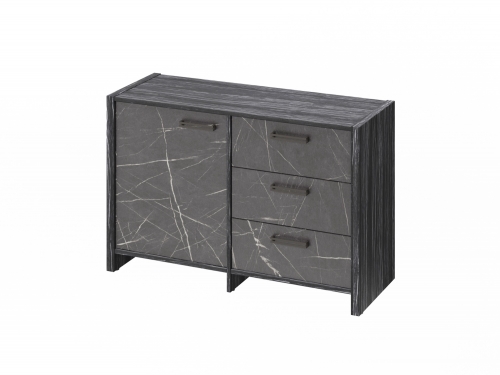 Тумба двухсекционная FB-12-01.G. Фурнитура ЧЕРНАЯ