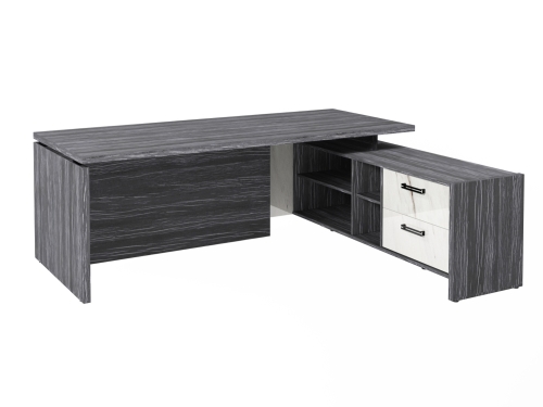 Стол FB-121R.GG правый. Фурнитура ЧЕРНАЯ