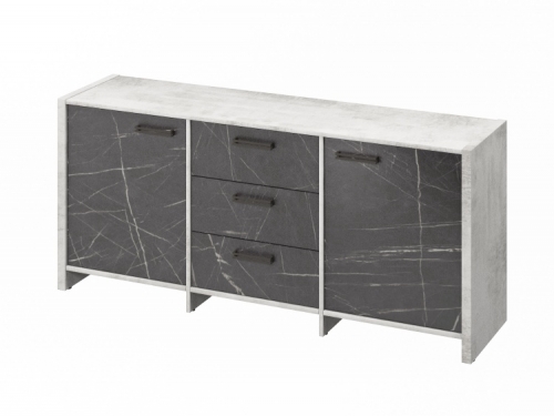 Тумба трехсекционная FB-13-01.G. Фурнитура ЧЕРНАЯ