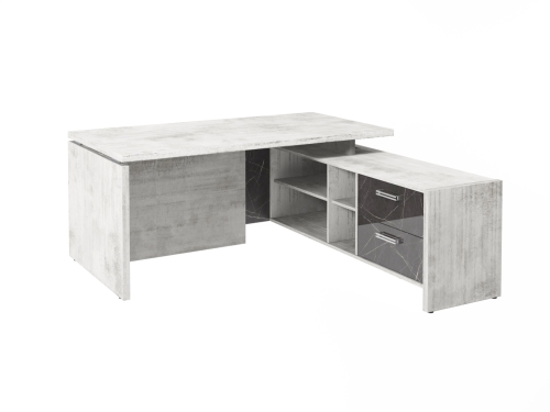 Стол FI-117R.GG правый. Фурнитура INOX