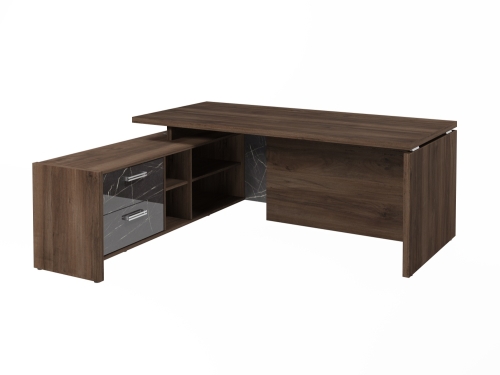 Стол FI-119L.GG левый. Фурнитура INOX