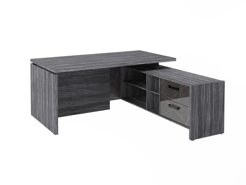 Стол FB-117R.GG правый. Фурнитура ЧЕРНАЯ