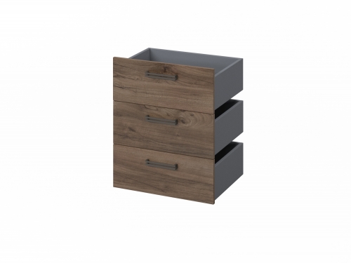 Комплект из 3 ящиков, фасады ЛДСП FB-124.D