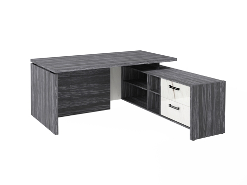 Стол FB-117R.GG правый. Фурнитура ЧЕРНАЯ