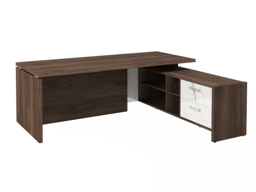 Стол FI-121R.GG правый. Фурнитура INOX