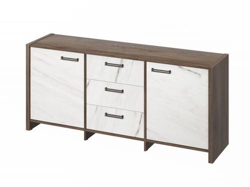 Тумба трехсекционная FB-13-01.G. Фурнитура ЧЕРНАЯ