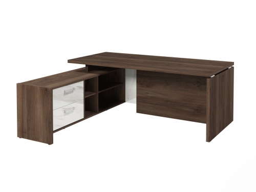 Стол FI-119L.GG левый. Фурнитура INOX