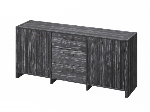 Тумба трехсекционная FB-13-01.D. Фурнитура ЧЕРНАЯ