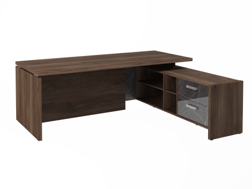 Стол FI-121R.GG правый. Фурнитура INOX