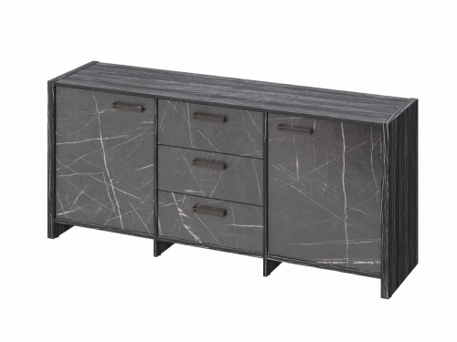 Тумба трехсекционная FB-13-01.G. Фурнитура ЧЕРНАЯ