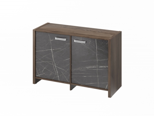 Тумба двухсекционная FI-12-02.G. Фурнитура INOX