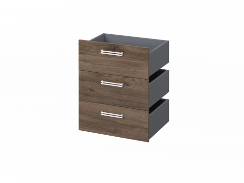 Комплект из 3 ящиков, фасады ЛДСП FI-124.D