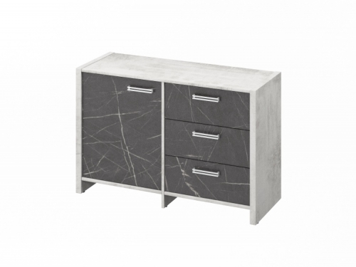 Тумба двухсекционная FI-12-01.G. Фурнитура INOX