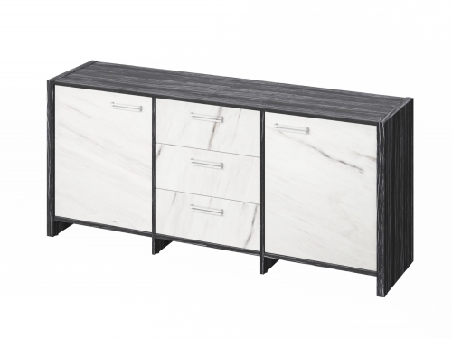 Тумба трехсекционная FI-13-01.G. Фурнитура INOX