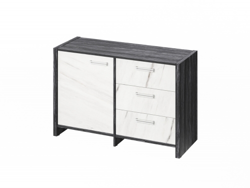 Тумба двухсекционная FI-12-01.G. Фурнитура INOX