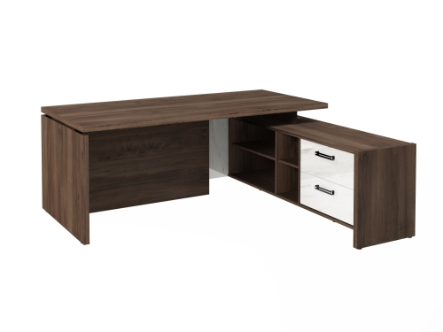 Стол FB-119R.GG правый. Фурнитура ЧЕРНАЯ