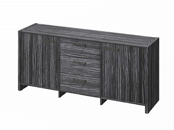 Тумба трехсекционная FB-13-01.D. Фурнитура ЧЕРНАЯ