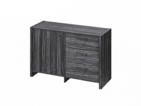 Тумба двухсекционная FB-12-01.D. Фурнитура ЧЕРНАЯ