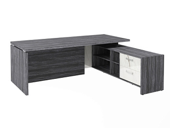 Стол FI-121R.GG правый. Фурнитура INOX