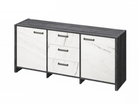 Тумба трехсекционная FB-13-01.G. Фурнитура ЧЕРНАЯ