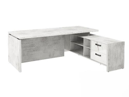 Стол FB-121R.GG правый. Фурнитура ЧЕРНАЯ