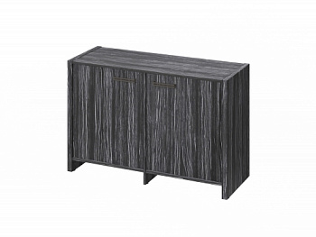 Тумба двухсекционная FB-12-02.D. Фурнитура ЧЕРНАЯ