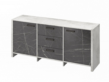 Тумба трехсекционная FB-13-01.G. Фурнитура ЧЕРНАЯ