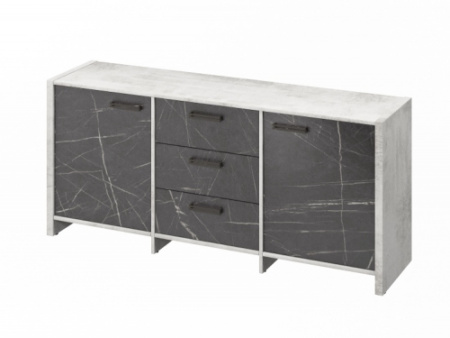 Тумба трехсекционная FB-13-01.G. Фурнитура ЧЕРНАЯ