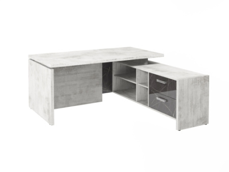 Стол FI-117R.GG правый. Фурнитура INOX