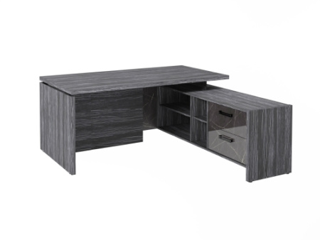 Стол FB-117R.GG правый. Фурнитура ЧЕРНАЯ