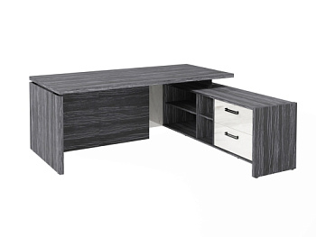 Стол FB-119R.GG правый. Фурнитура ЧЕРНАЯ