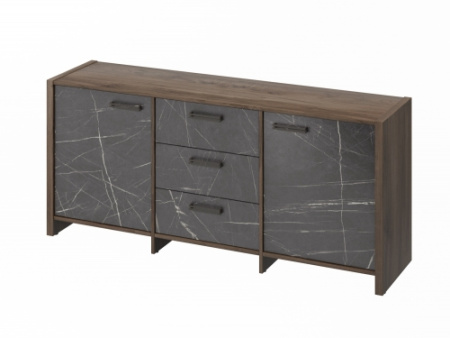 Тумба трехсекционная FB-13-01.G. Фурнитура ЧЕРНАЯ