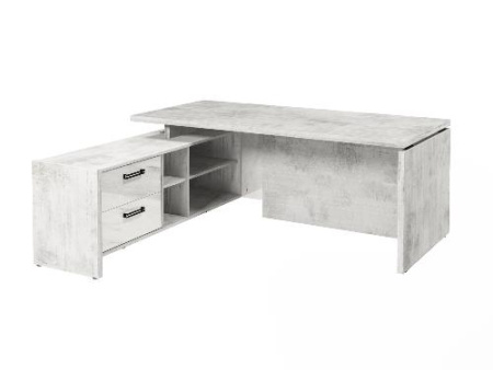 Стол FB-119L.GG левый. Фурнитура ЧЕРНАЯ