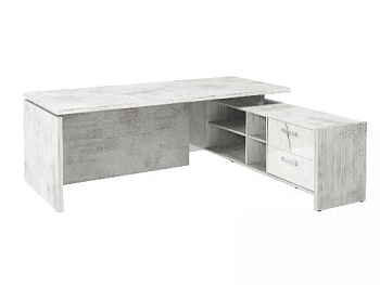 Стол FI-121R.GG правый. Фурнитура INOX