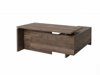 Стол FB-117L.DD левый. Фурнитура ЧЕРНАЯ