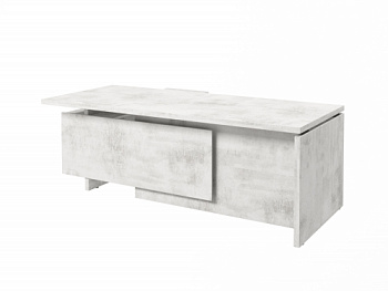 Стол FB-121R.DD правый. Фурнитура ЧЕРНАЯ