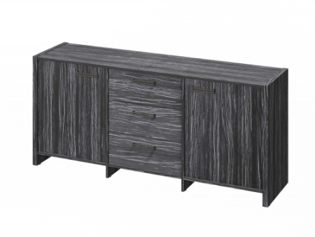 Тумба трехсекционная FB-13-01.D. Фурнитура ЧЕРНАЯ