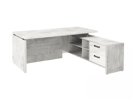 Стол FB-119R.GG правый. Фурнитура ЧЕРНАЯ