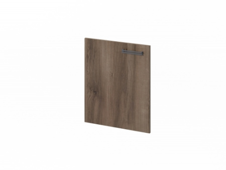 Дверь низкая ЛДСП FB-011L.D левая. Фурнитура ЧЕРНАЯ