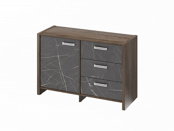 Тумба двухсекционная FI-12-01.G. Фурнитура INOX