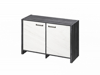 Тумба двухсекционная FB-12-02.G. Фурнитура ЧЕРНАЯ