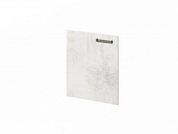 Дверь низкая ЛДСП FB-011L.D левая. Фурнитура ЧЕРНАЯ