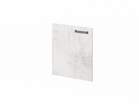 Дверь низкая ЛДСП FB-011L.D левая. Фурнитура ЧЕРНАЯ